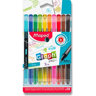 Maped Liner Graph Peps Deco 0,4 mm mix farieb 10 ks