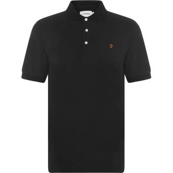Image 1 of Farah Блуза с яка Farah Short Sleeve Polo Shirt - Black
