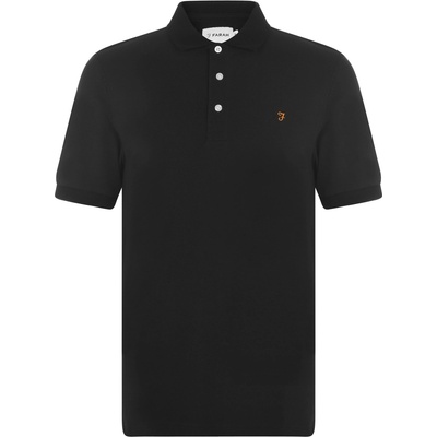 Farah Блуза с яка Farah Short Sleeve Polo Shirt - Black