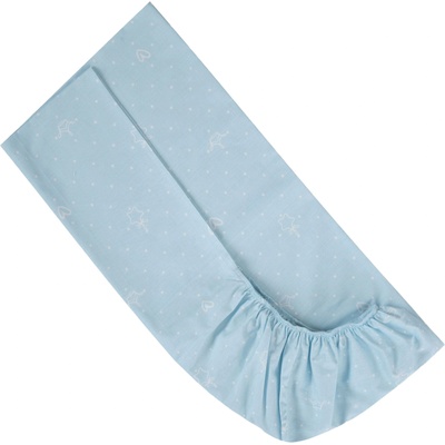 Lorelli Чаршаф от ранфорс с ластик Lorelli - Мечо, 70 х 140 х 15 cm, син (20051345901)