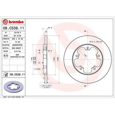 BREMBO 08.C539.11