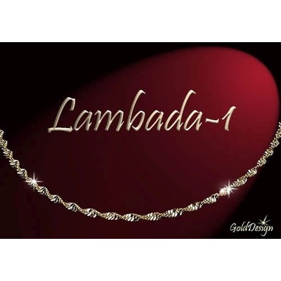 Gold Design Lambada 1 řetízek zlacený GD1067