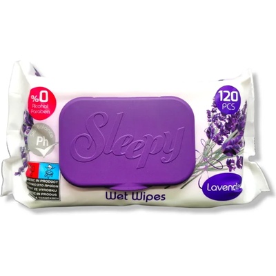 Sleepy мокри кърпи, Лавандула, 120 броя