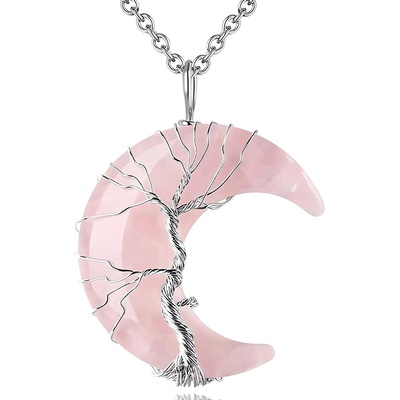 HARAHU Колие Halfmoon - Розова KP32593 (32593)