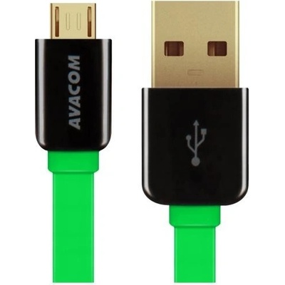 Avacom DCUS-MIC-120G USB - Micro USB, 120cm, zelený