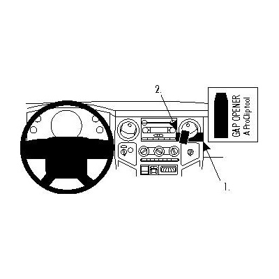 Brodit ProClip montážna konzola na palubnú dosku pre Ford F-Series 350 08-10, 854014