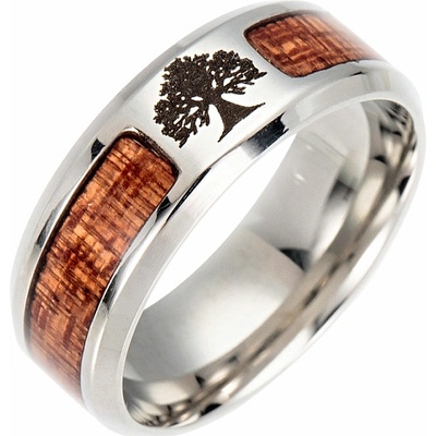 Nefertitis Pánský ocelový prsten Acacia NF55284