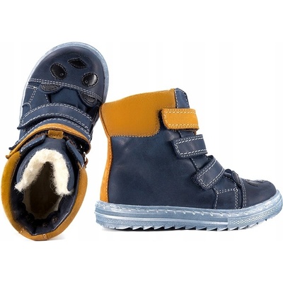 Mido Noster 32-23 dětské zateplené kozačky tmavě modré