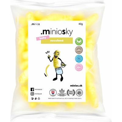 MINIOSMiniosky kukuričné chrumky nesolené 40 g
