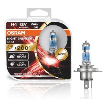 Osram Night Breaker Laser H4 P43T 12V 60/55W 64193NB200-HCB 2 ks