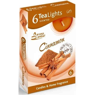SANTO CANDLES Tea Lights Cinnamon 6ks