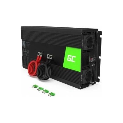 Green Cell 1500W/3000W 24V to 230V Volt Car Voltage Converter Inverter Power Solar Inverter DC AC Converter Current Converter Vehicles Caravan Car Modified
