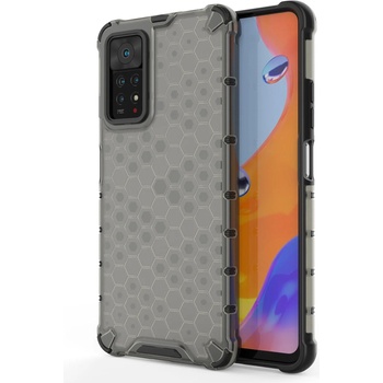 HQWear Калъф за телефон Honeycomb Armor с гел рамка за Xiaomi Redmi Note 11 Pro + / 11 Pro, черен (KXG0030107)