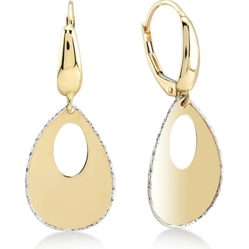 Lillian Vassago zdobené zlaté náušnice na patent LLV22-GER045