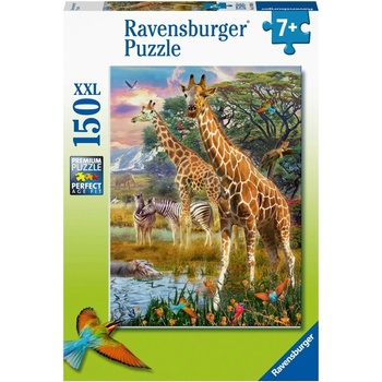 Ravensburger Пъзел Ravensburger от 150 XXL части - Жирафи в Африка (12943)