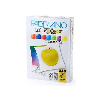 Fabriano Копирен картон Fabriano Multipaper, A4, 297 x 210 mm, 230 m, 240 g/m2, Гланц, 150 листа, 1505100180