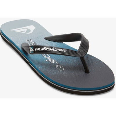 Quiksilver MOLOKAI ART II BLACK BLUE GREY pánské žabky