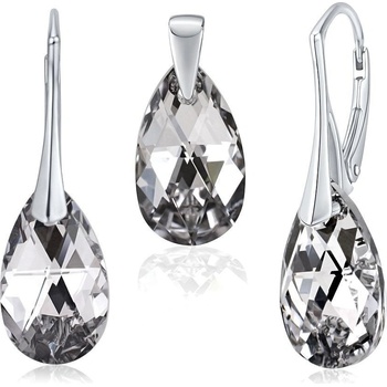 Set strieborných šperkov Argent kvapka so Swarovski Crystals LSW181