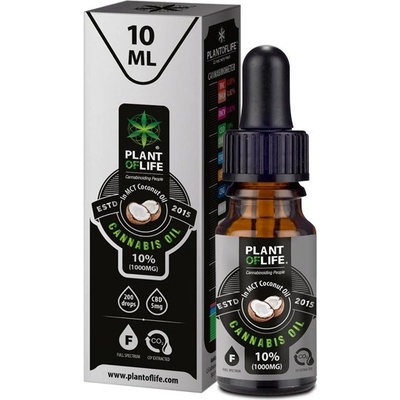 CBD olej kokosový 10% 10 ml Plant of Life