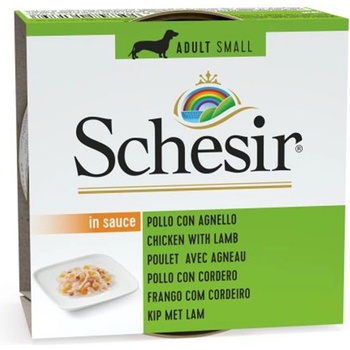 Schesir Dog Adult kuřecí a jehněčí 85 g