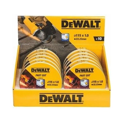 DeWALT DT3506 Sada řezných kotoučů na nerez, 115 x 1,2 mm, 10 ks
