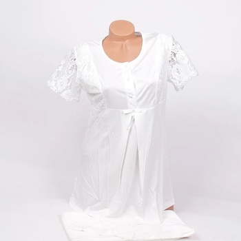 Image 1 of Бяла пижама за бременни с красива дантела