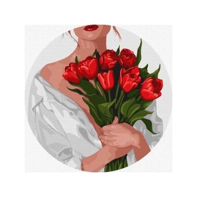 Ideyka Painting by numbers - Tulips 26cm