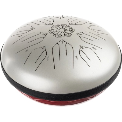 Shamann 12" 10 Notes with EQ 432Hz Silver Tongue Drum (432EQ10-12SILVER)