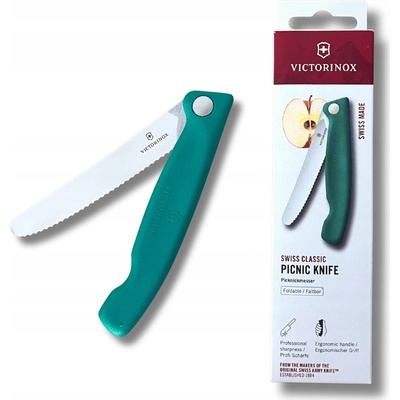 Victorinox 6.7834.FC1, skladací kuchynský nôž, 11cm zúbkovaná čepeľ s poistkou
