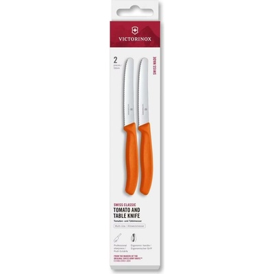 | Victorinox Sada kuchynských nožov na zeleninu SWISS CLASSIC 11 cm 2 ks oranžová | 6.7839.2C1