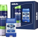 Gillette Clear antiperspirant deodorant gel 70 ml + Sensitive gel na holení 200 ml dárková sada