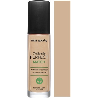 Miss Sporty Naturally Perfect Match make-up 100 Rose Ivory 30 ml