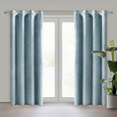 Takoy DESIGN 91 závěs ROSA z jednobarevného měkkého veluru 140 x 250 cm-HF-418654 | 140 x 250 cm
