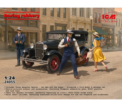 ICM Daring robbery (Ford Model A & 3 fig.) 1:24
