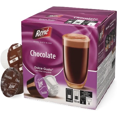 Café René | Шоколад - 16 капсули за Dolce Gusto