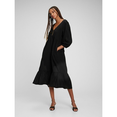 GAP Миди рокля с V деколте GAP GAP | Cheren | ЖЕНИ | XS