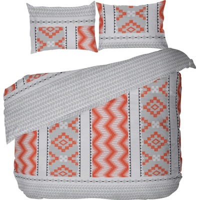 Dilios Спален комплект от 3 части Dilios - Фолклор, 100% памук ранфорс, сив (4000021957)