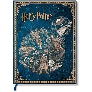 Paperblanks Тефтер Legends of Hogwarts, Ultra, широки редове (1570181591)
