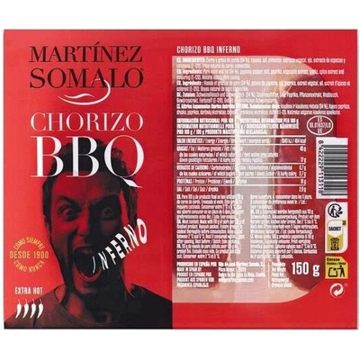 Martínez Somalo Chorizo BBQ čerstvé velmi pikantní 150 g