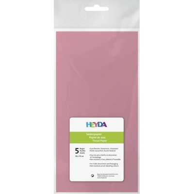 HEYDA Hedvábný papír 50 x 70 cm - růžový 5 ks