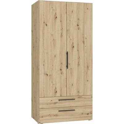 Maro Šatní skříň 100x213 cm dub artisan CDXS87-D78 – Zboží Dáma
