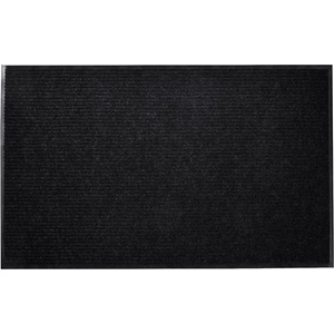 vidaXL Изтривалка за врата, черна, 90 x 120 см, PVC (241265)