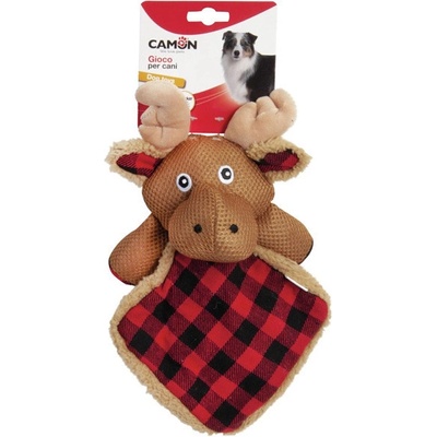 Camon Plyšová hračka pre psa Christman Editon Vianočný sob 28 cm