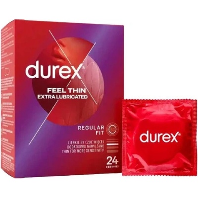 Durex 24 бр. Тънки презервативи Durex Feel Intimate