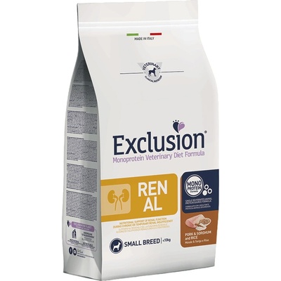 Exclusion Renal Small Breeds veterinárne krmivo bravčové/cirok/ryža 2 kg