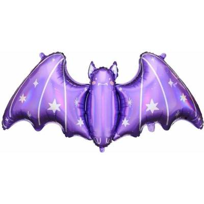 vybavsenaparty.cz Foliový balonek Netopýr fialový Halloween