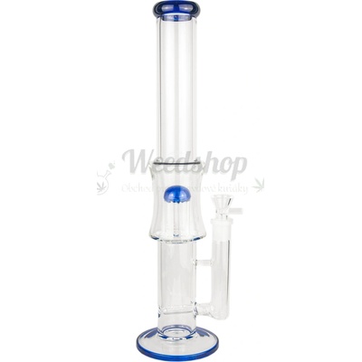 WeedShop Sklenený bong 8-arm 45 cm Modrá