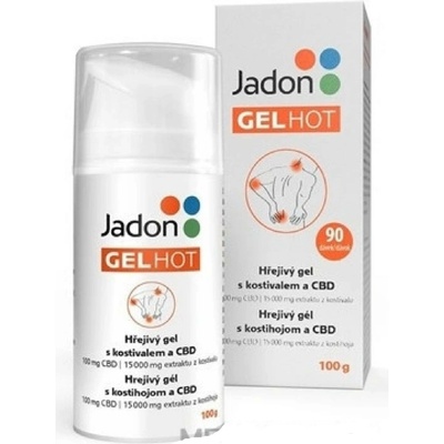 Jadon GEL HOT hřejivý gel s kostivalem a CBD 100g