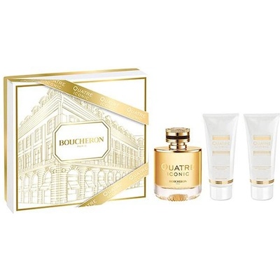 Boucheron Quatre Iconic Подаръчен комплект за жени Размер EDP 100 ml + 100 ml лосион за тяло + 100 ml душ гел