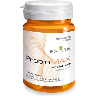 Bornature ProbioMAX Probiotikum 13 kmenů s prebiotiky 60Miliard CFU v 1 g